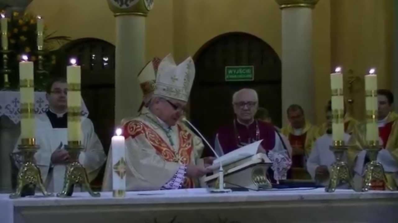 Ostr&oacute;w Konkatedra Odpust św Andrzeja Bp Janiak Bp Buzun 30.11.2014