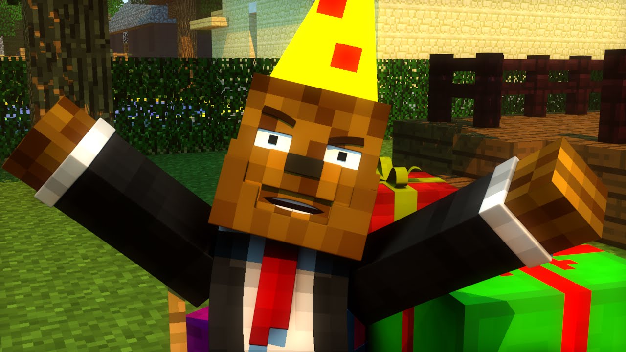 HAPPY BIRTHDAY Minecraft Animation (Food Fight) | JeromeASF