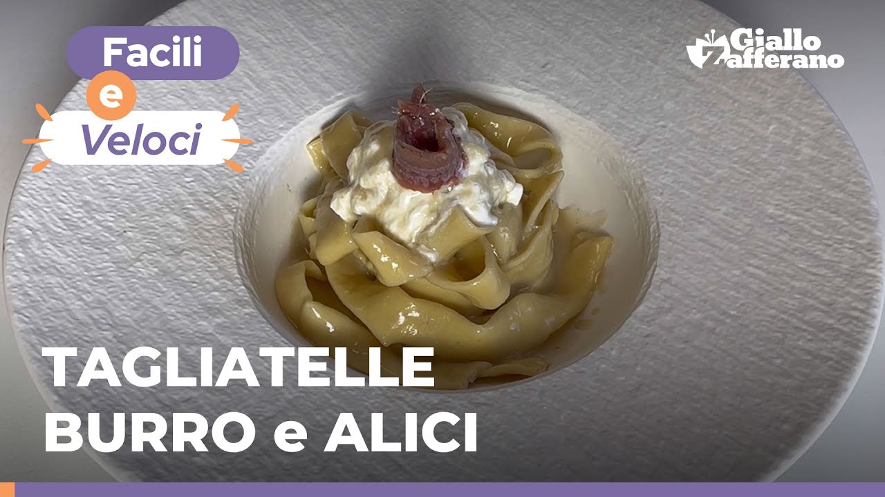 TAGLIATELLE BURRO e ALICI: PASTA FRESCA e SAPORE UNICO!😋🍝🧈🐟