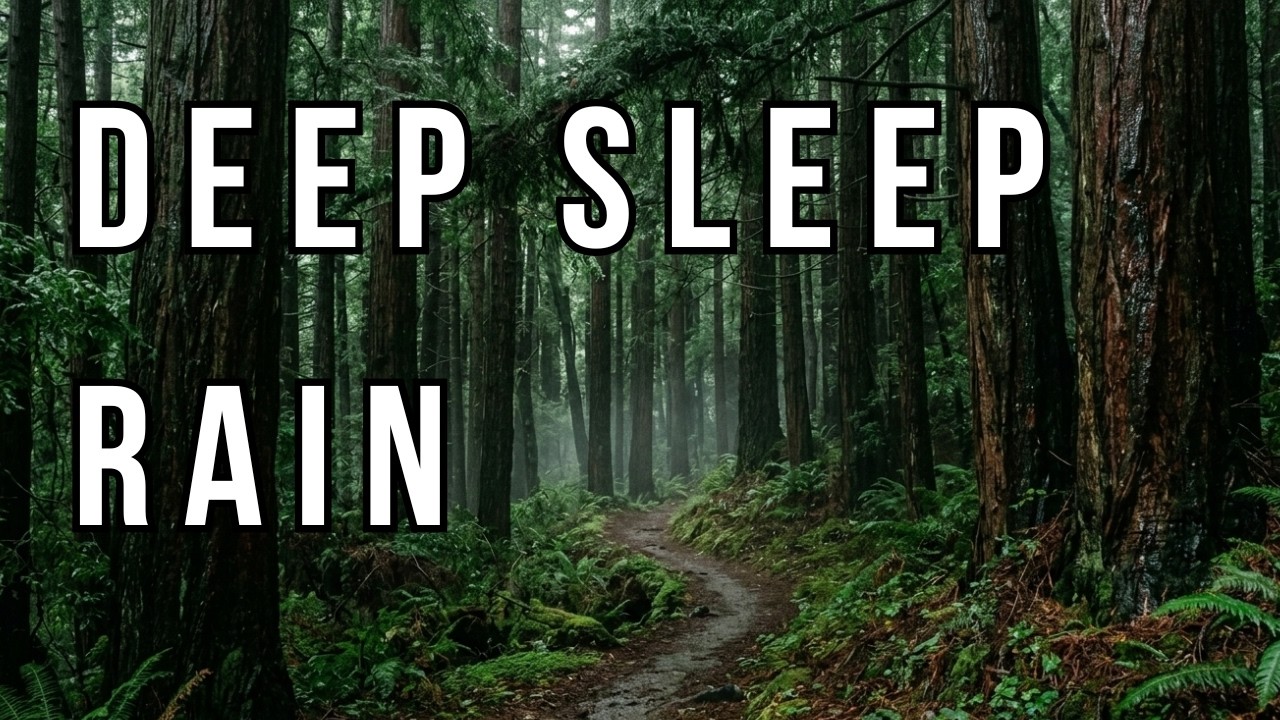Deep Sleep Rain Sounds 🌲 Gentle Rain in a Misty Forest | Relaxing Nature Ambience