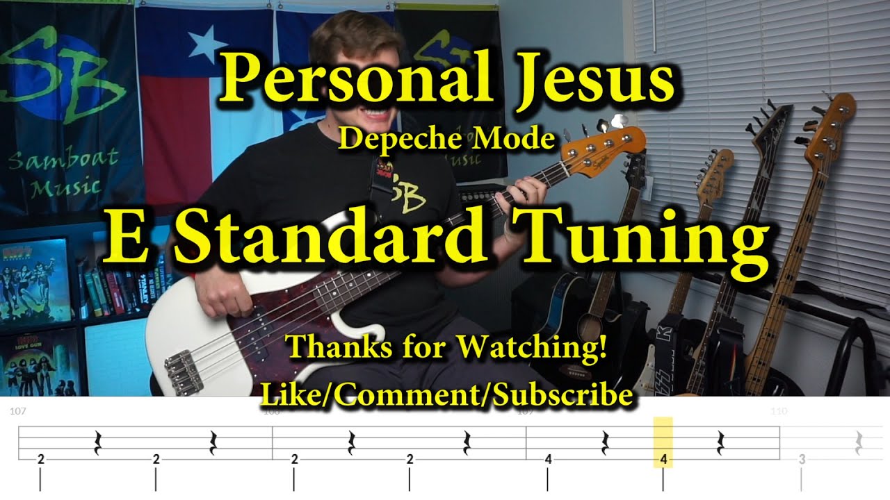 Personal Jesus - Depeche Mode (Bass Cover with Tabs)