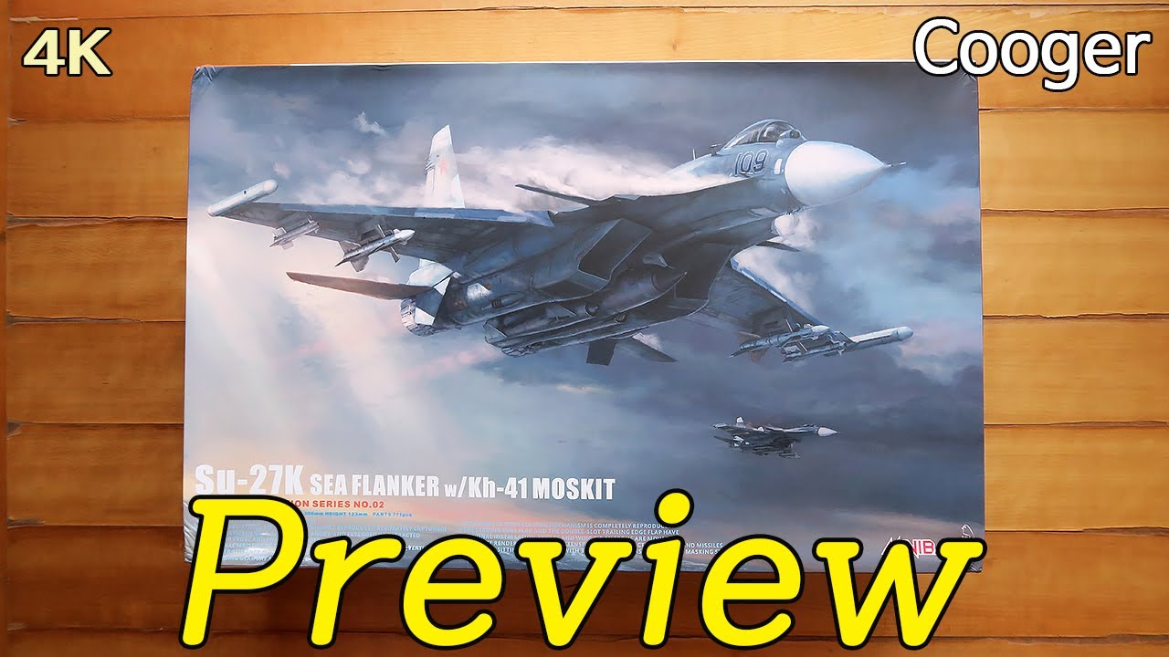 수호이 Su-27K 씨플랭커 with Kh-41 Moskit 1/48 Minibase 프리뷰 (미니베이스 프라모델 Su-33 Sea Flanker Preview 언박싱 8002)