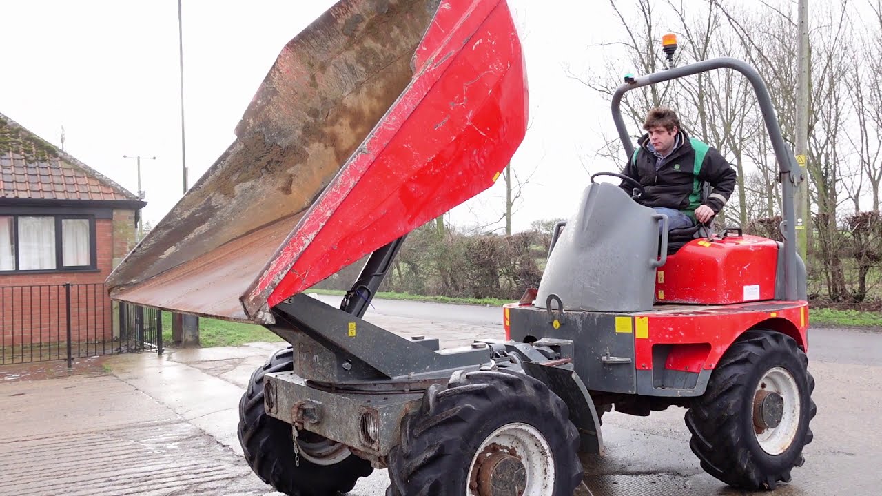 Neuson 5001 Swivel Skip Dumper - Test Drive Working Review | diggersandtractors.com
