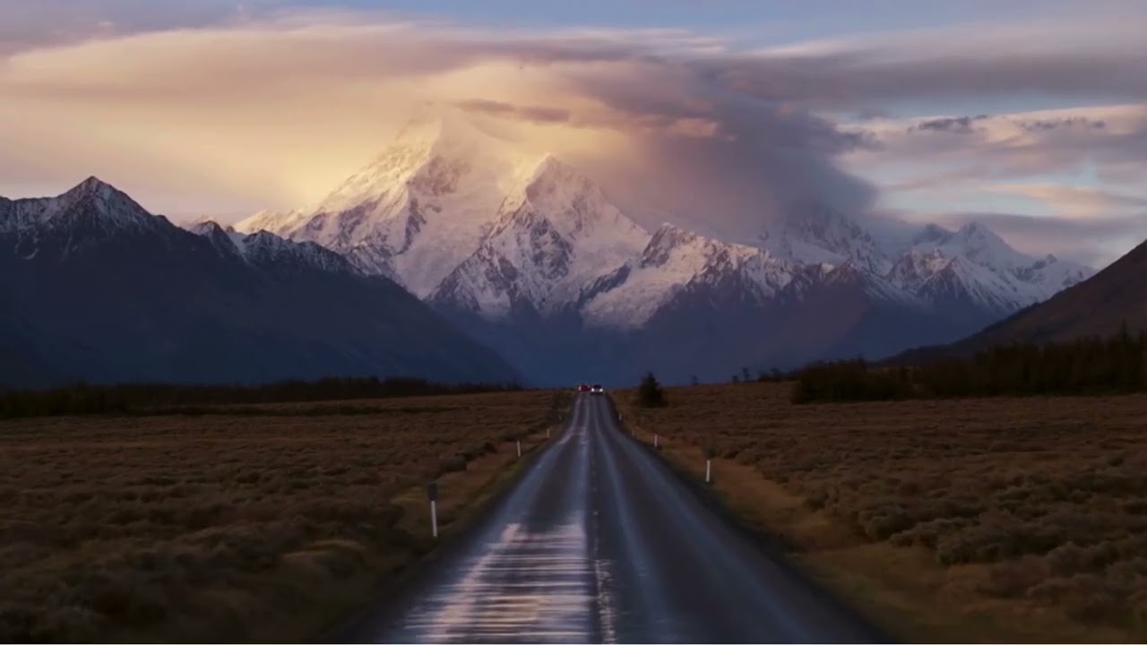 Ambience Videos | Aoraki/Mount Cook at Dusk - Soft Alpine Wind for Focus & Sleep