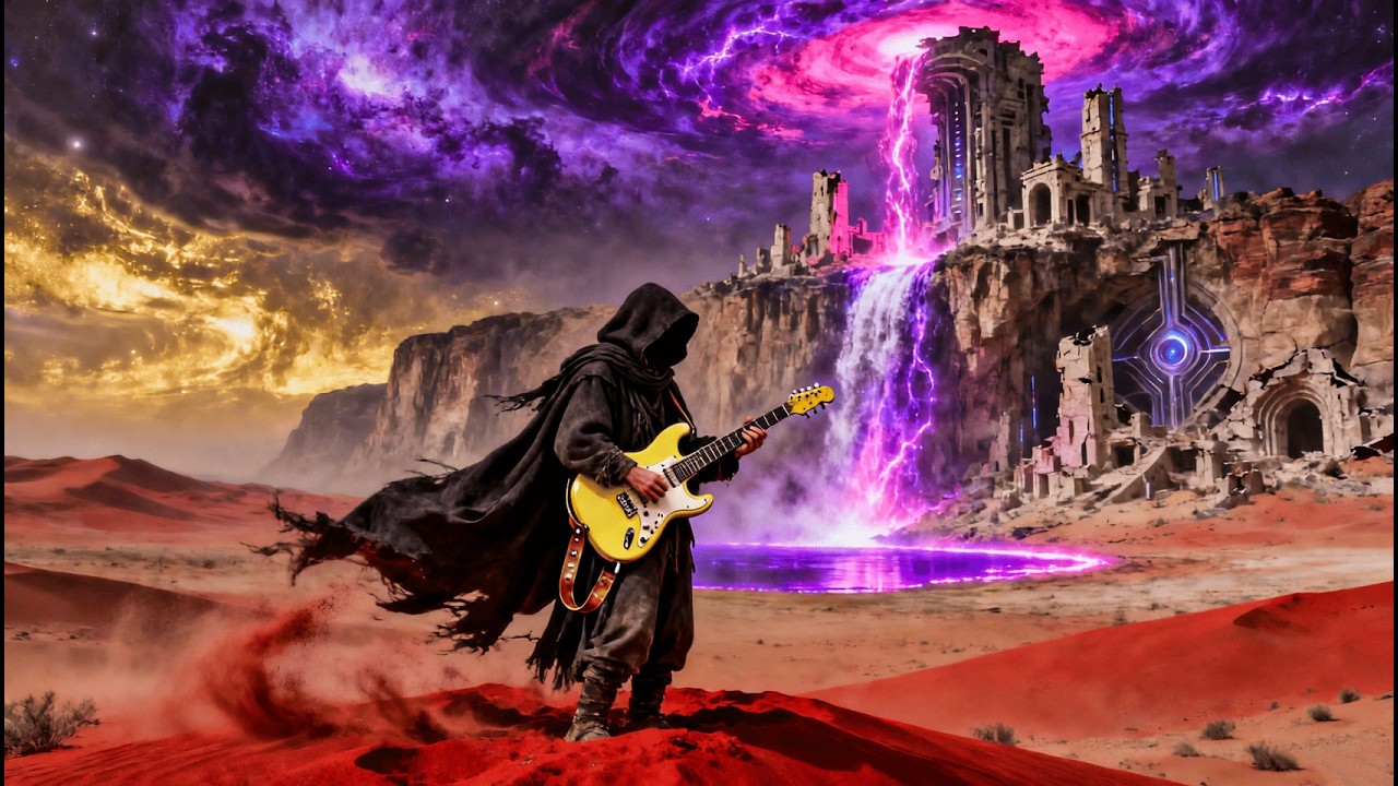 Psychedelic Road Blues Guitar | Long Night Drive Music
