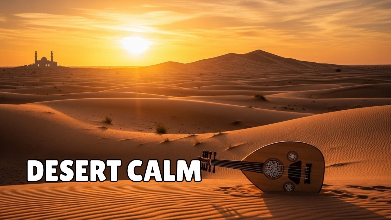 Golden Desert Sunset Instrumental 🌅 Calm Middle Eastern Oud Relaxation Music