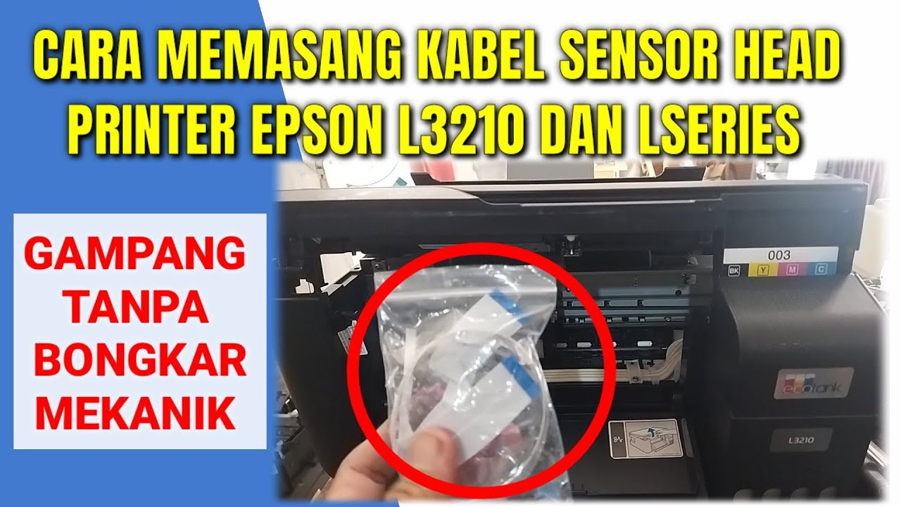 Inilah cara termudah memasang kabel sensor head epson l3210