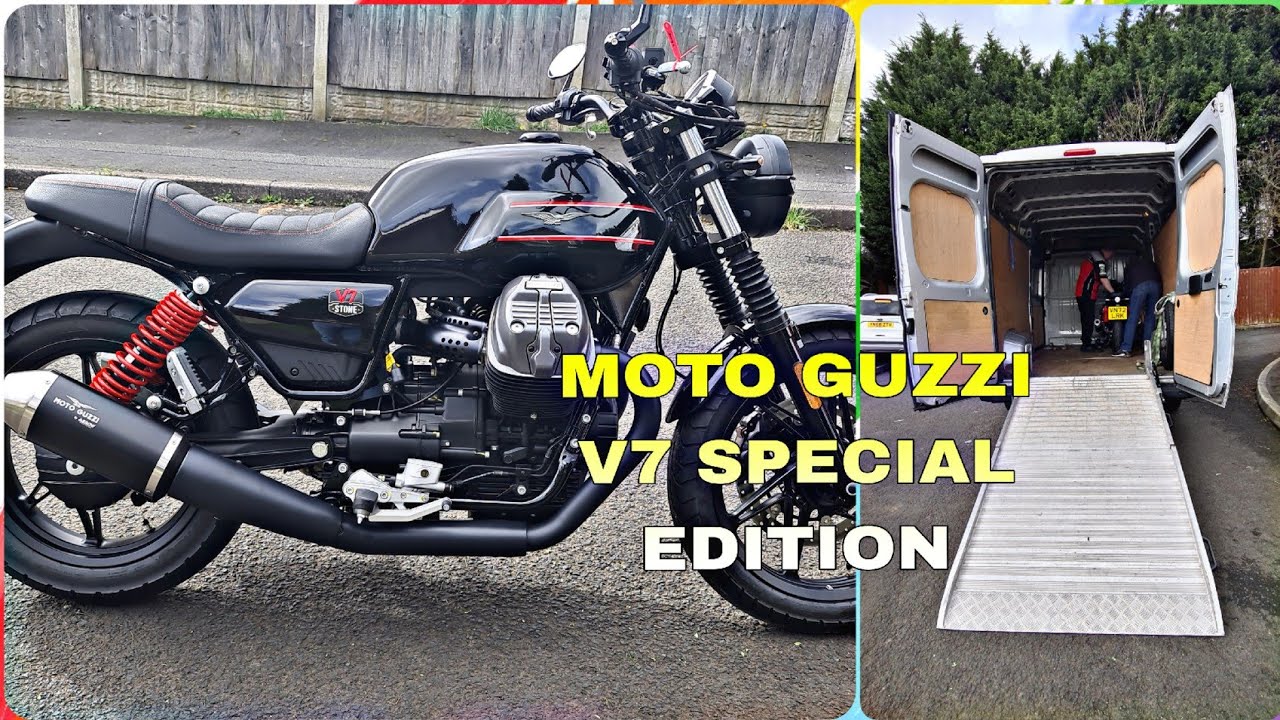 Delivered Moto Guzzi V7 Special Edition #motoguzzi #motorbike #specialedition