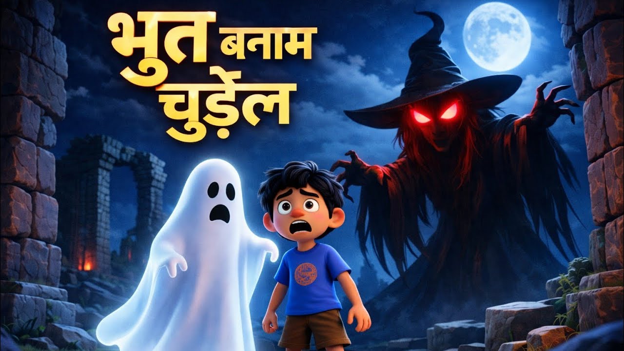 आधी रात का भूत और खंडहर की चुड़ैल#भूत #चुड़ैल #रहस्य #डरावनीकहानी 