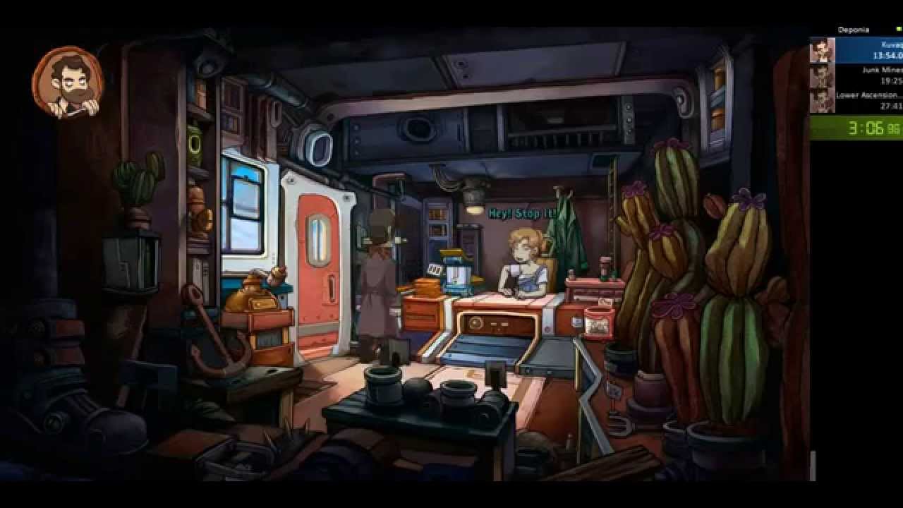Deponia Any% speedrun in 26:55