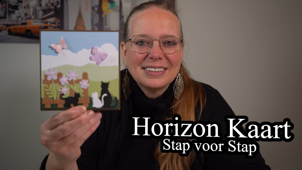 Horizon maken met snijmal CR1583 van Marianne Design