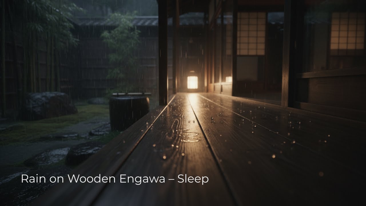 Rain on Wooden Engawa – Sleep