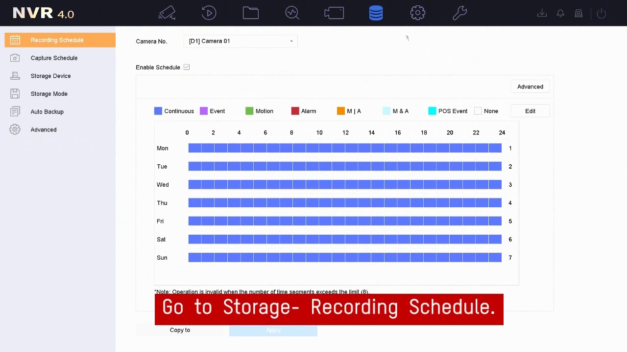 How to Configure Line Crossing Recording on NVR GUI 4.0
