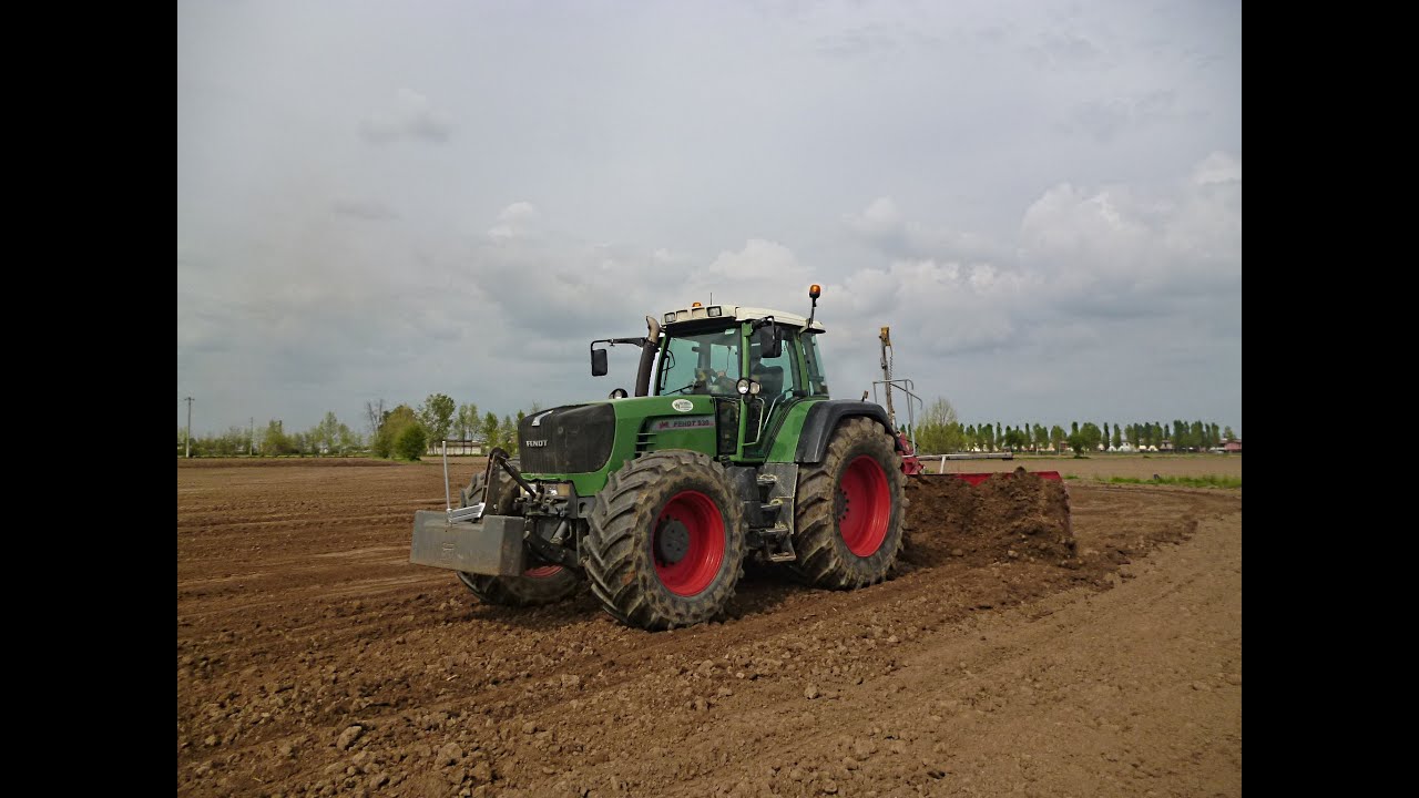 Ground Levelling 2016-Fendt 930 Vario tms+Rossetto 5 m