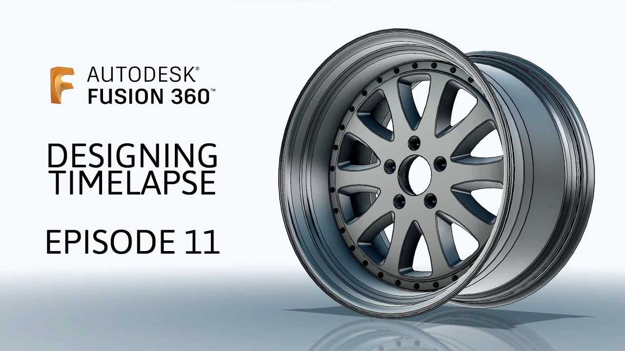 Custom Wheel Design [×] Fusion 360 Timelapse [×] Episode 11