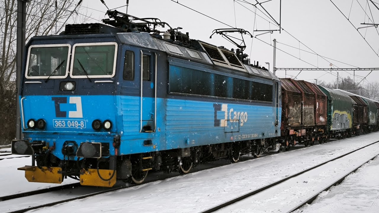 3 vlaky Roztoky u Prahy 12.1. 2026/Trains Roztoky near Prague 