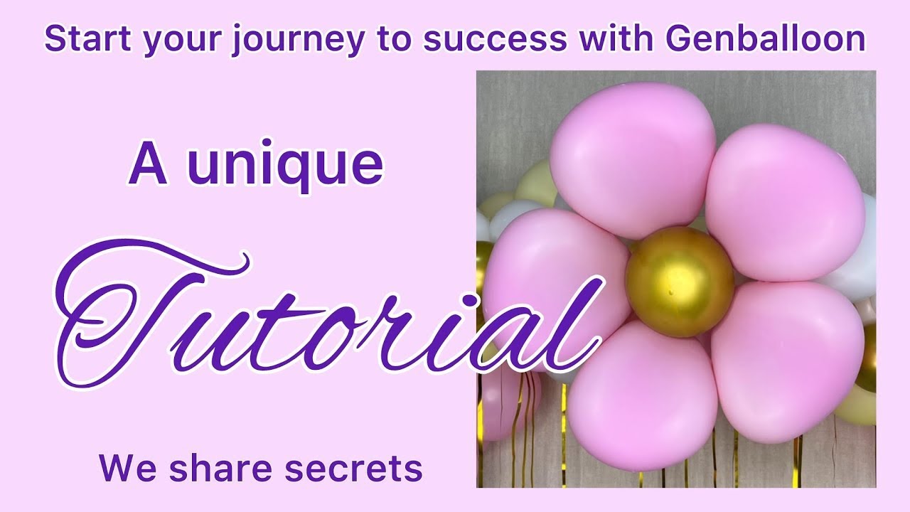 Balloon flower. Step by step tutorial