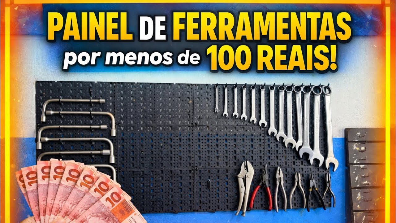 COMPREI UM PAINEL DE FERRAMENTAS DA SHOPEE .