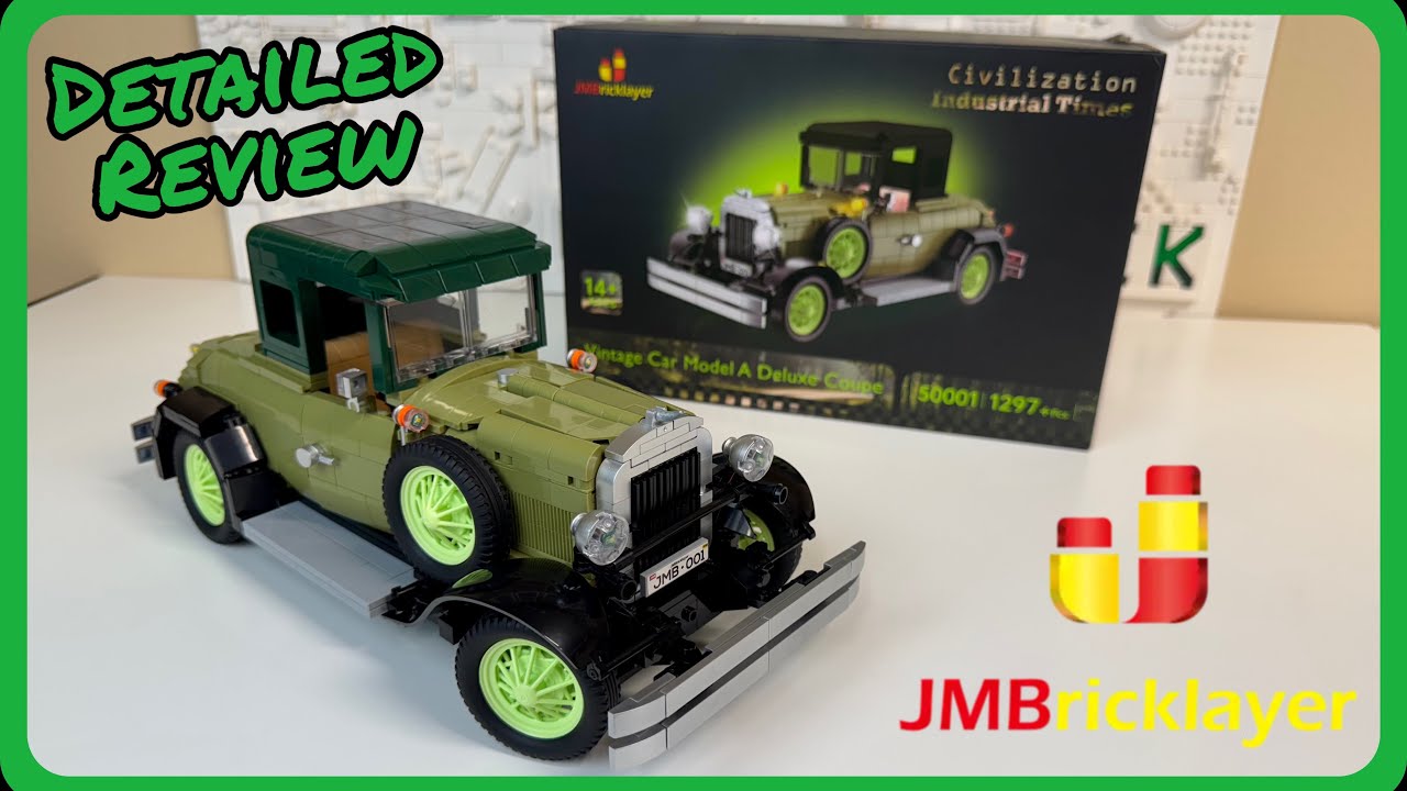 JMBricklayer Vintage Car Model A Deluxe Coupe