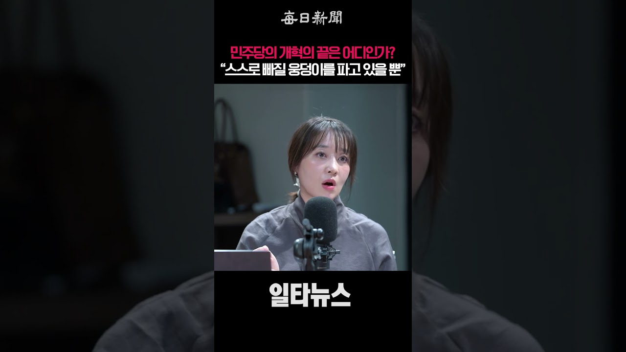 민주당의 개혁의 끝은 어디인가? &ldquo;스스로 빠질 웅덩이를 파고 있을 뿐&rdquo; #shorts