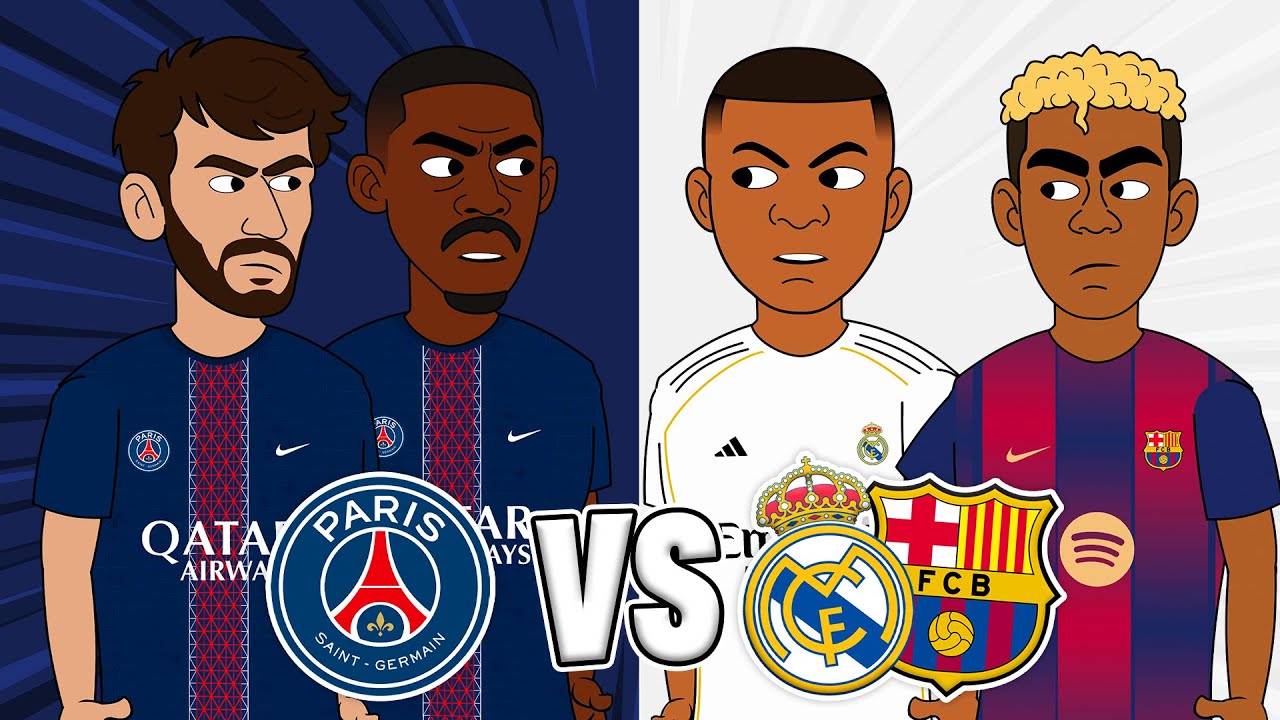Real Madrid & Barcelona vs Paris Saint-Germain - Full Match