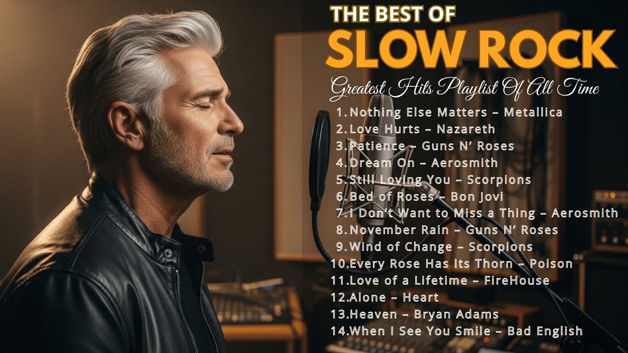 Scorpions, Aerosmith, BonJovi, Led Zeppelin, The Eagles | Greatest Hits Slow Rock Ballads  80s 90s.,