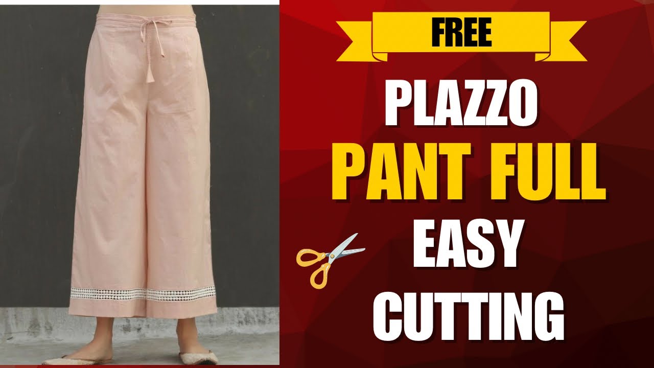 🔥🔴Palazzo Pant Full Easy Cutting | Beginners & Housewives | Hindi Tailoring Class