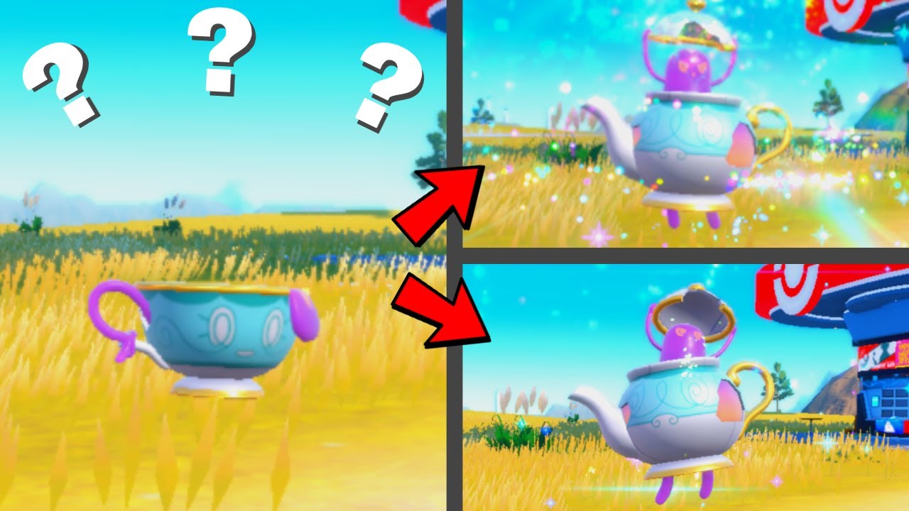 How to Evolve Sinistea into Authentic and Phoney Forms Of Polteageist in Pokemon Scarlet & Violet