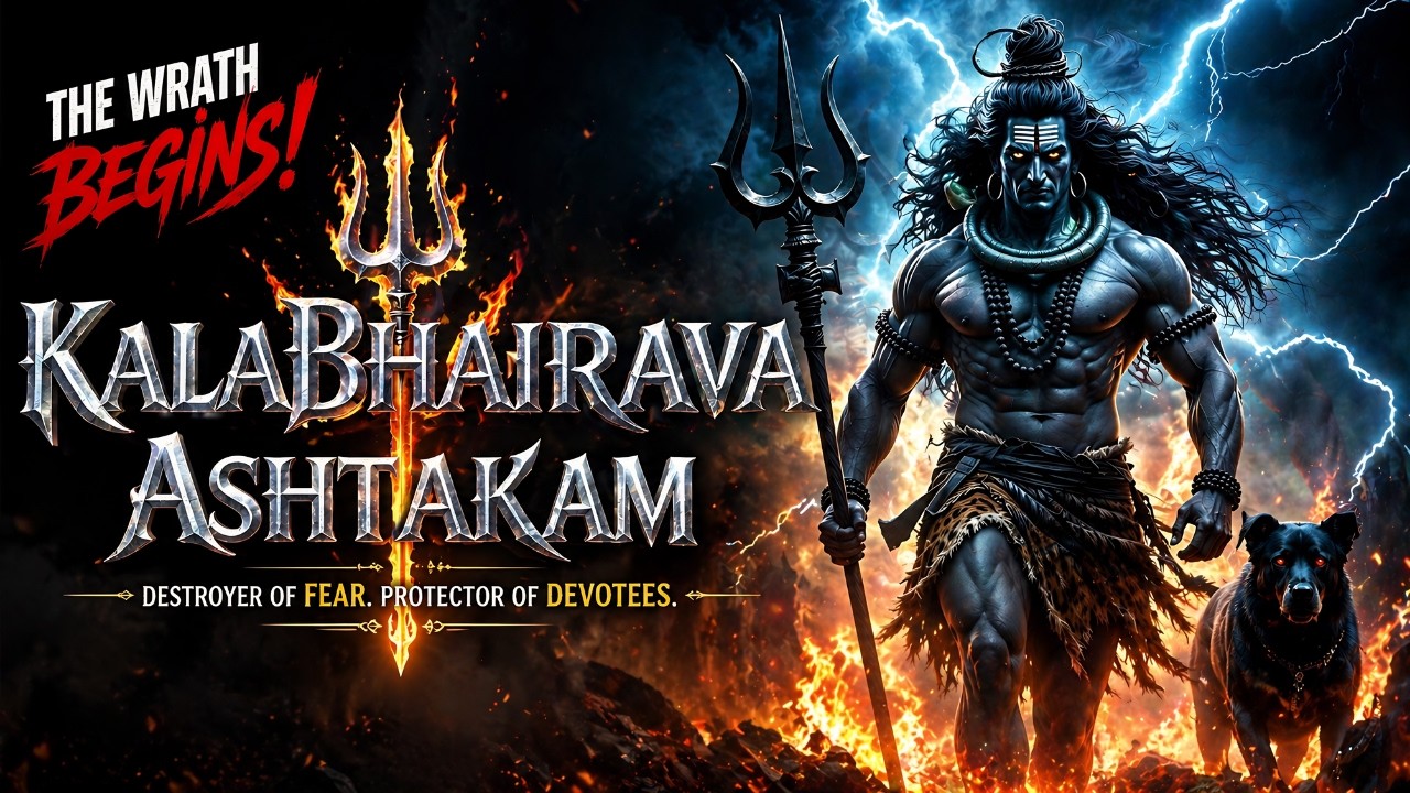 Kala Bhairava Ashtakam 🔱 – The Most Powerful Chant to Remove Fear & Negativity| Divine Protection
