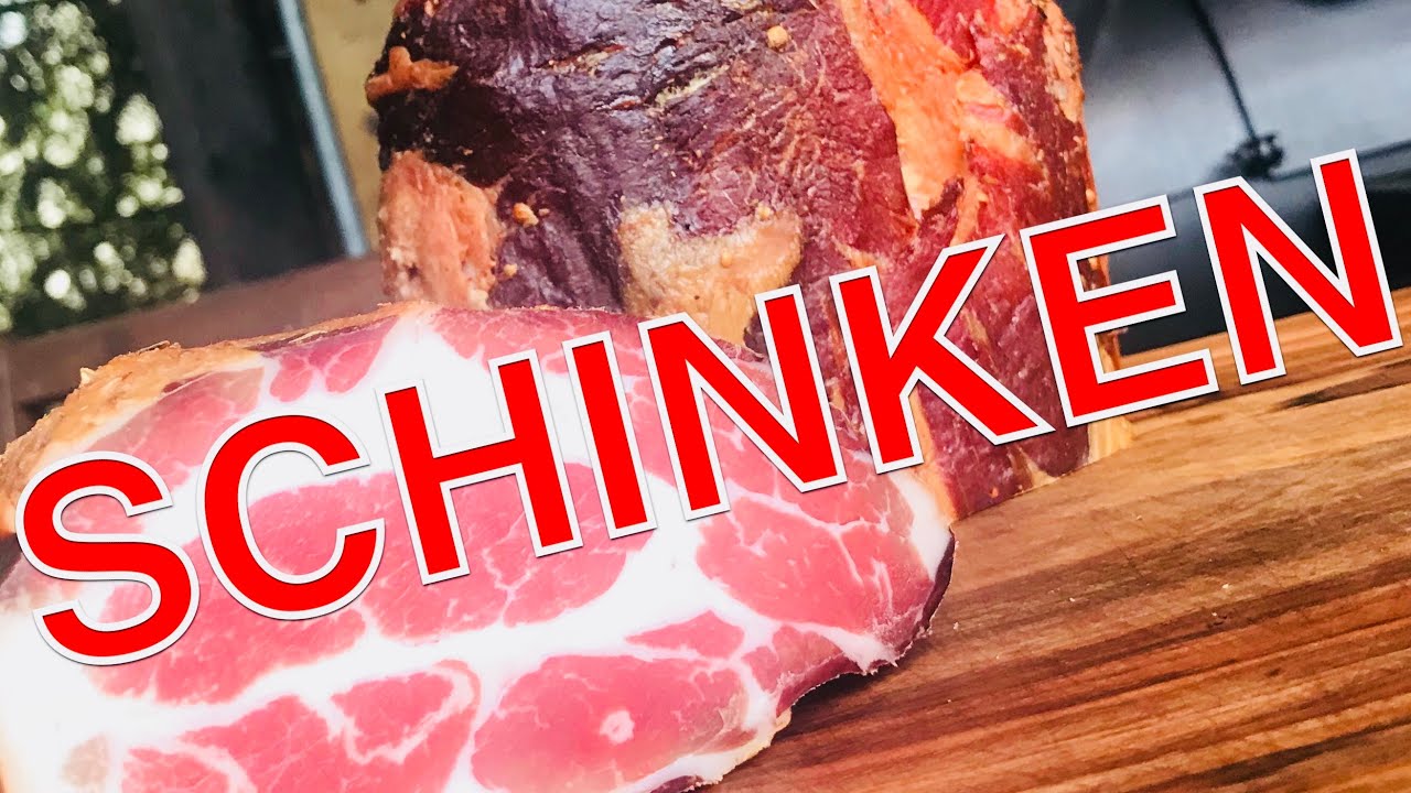 SCHINKEN aus Nacken COPPA GANZ EINFACH auf dem SMOKER selbst räuchern —- Klaus grillt