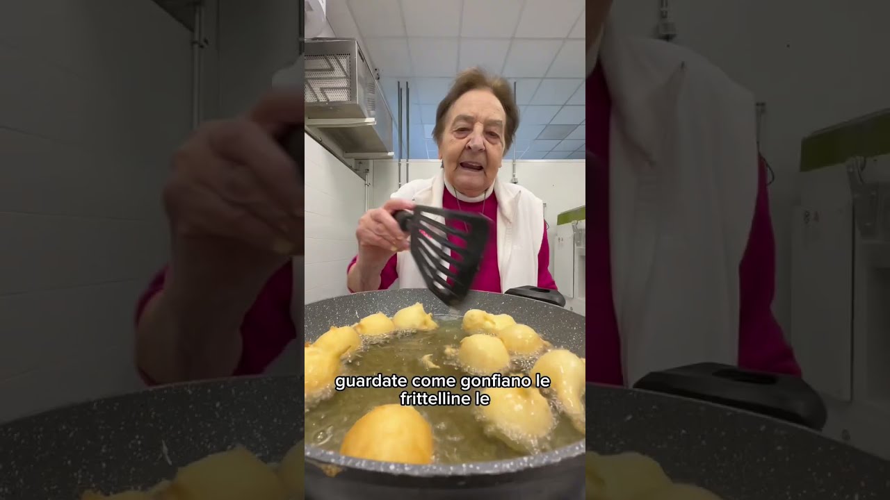 FRITTELLINE VELOCI di CARNEVALE - la RICETTA della NONNA❤️ #Shorts