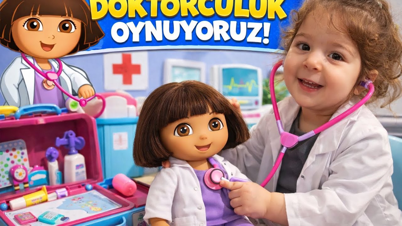 Doktorculuk Oynuyoruz Oyuncakları iyileştiriyoruz 😍🩺🍭🥼🦄 #oyuncakoynuyorum #reklam 