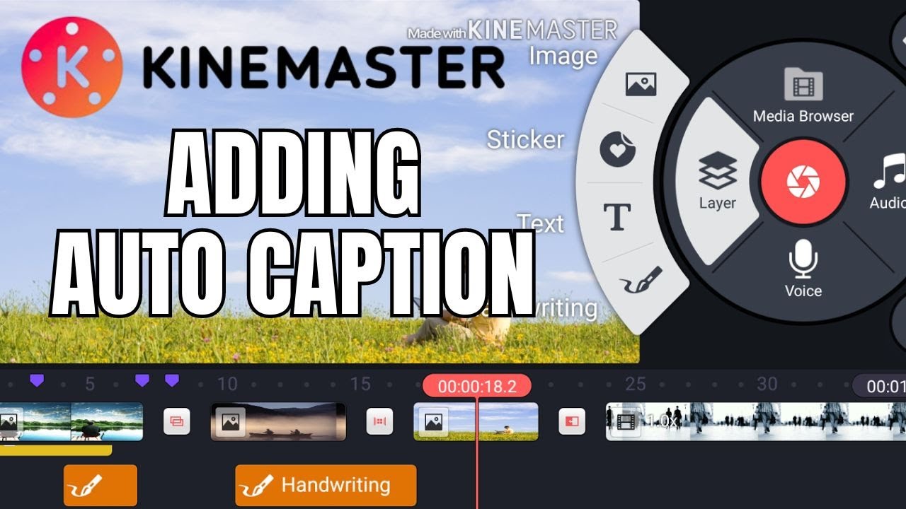 Как добавить автоматические субтитры в Kinemaster 2024?