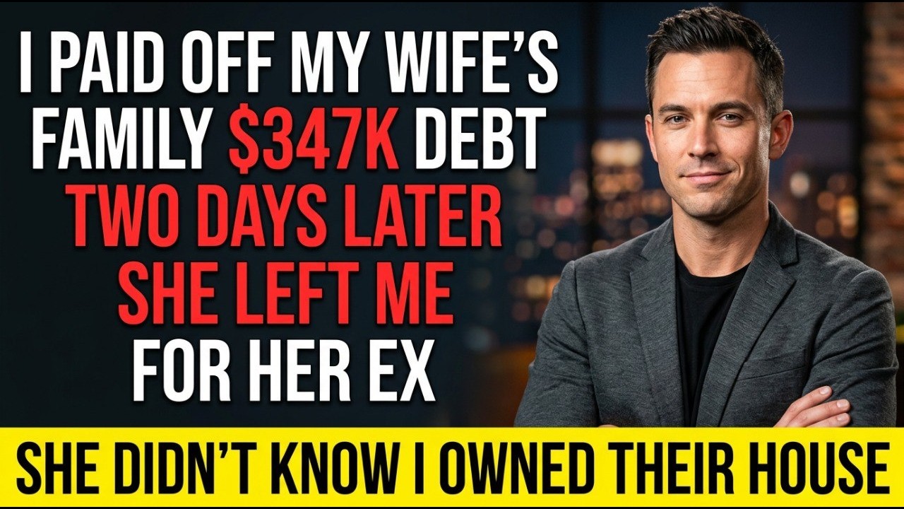 I PAID OFF MY WIFE'S FAMILY $347K DEBT... TWO DAYS LATER SHE LEFT ME FOR HER EX — SHE DIDN'T KNOW...