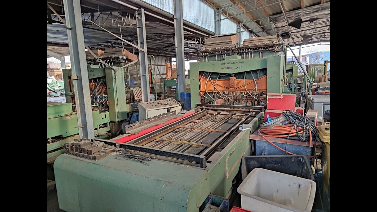 Palettenfertigungslinie O.M.E.V f&uuml;r Paletten bis 60 x 200 cm