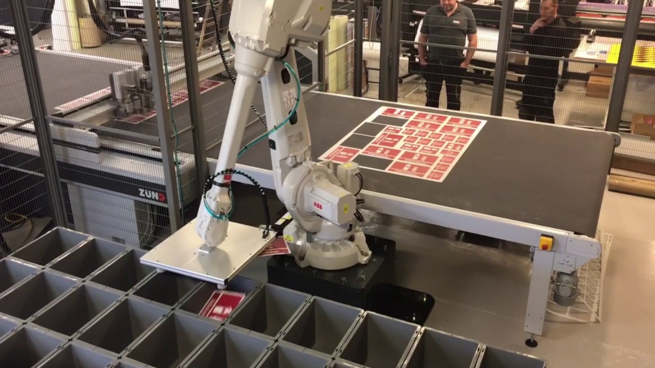 Z&uuml;nd Cutter and robot installation at JO Safety A/S