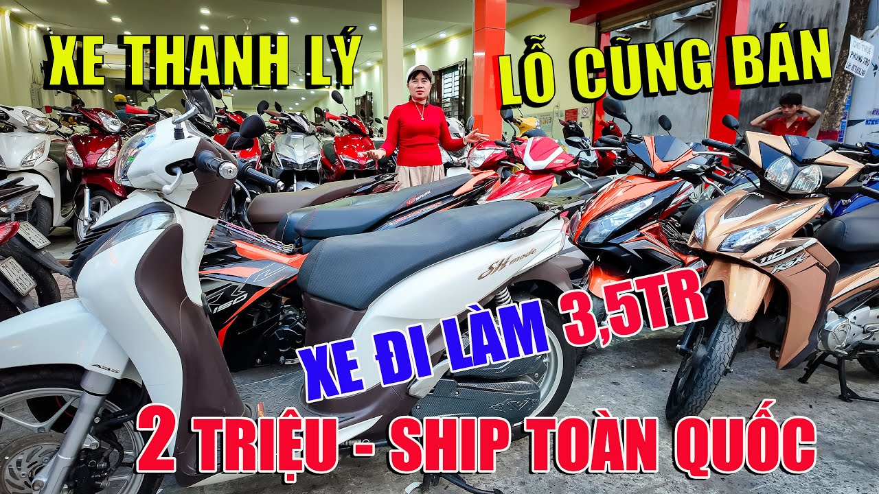 KẸT TIỀN XẢ CUỐI NĂM AB 7,5TR WAVE 3,5TR VISION SHMODE SH 125 GRANDE FUTURE XE ĐI LÀM SỐC 2 TRIỆU SH
