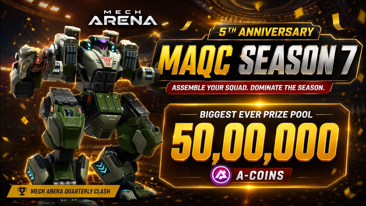 The BIGGEST 50 Lakh A-Coins Tournament is Here! 😱🔥 || MAQC Season 7 Mech Arena