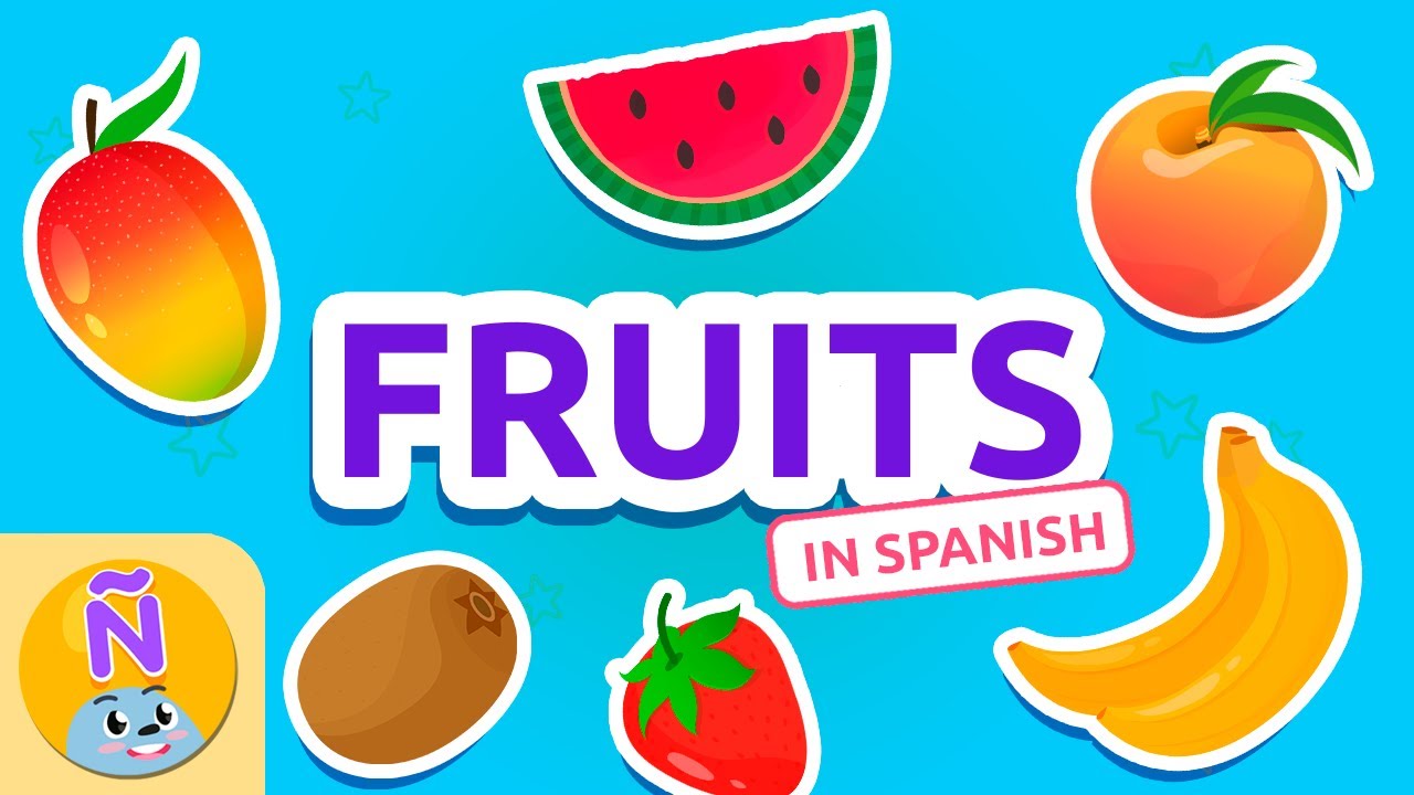 Las FRUTAS 🍎🍋 FRUITS 🍇🍉 Bilingual Spanish Vocab for Kids