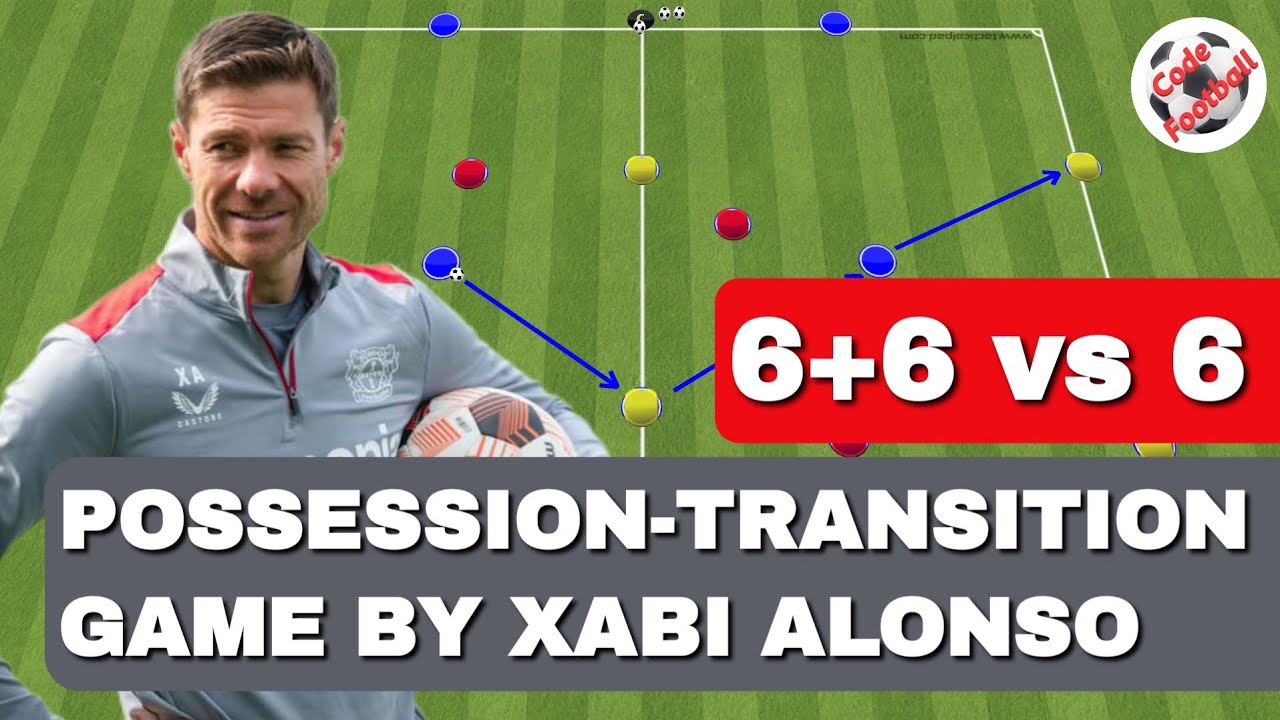 6+6v6 possession - transition game by Xabi Alonso!