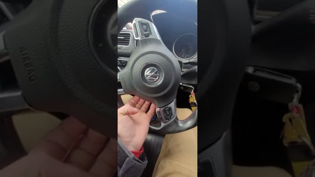 Removing The Steeringwheel, Airbag And The Clockspring On a 2010 Gti Autobahn.