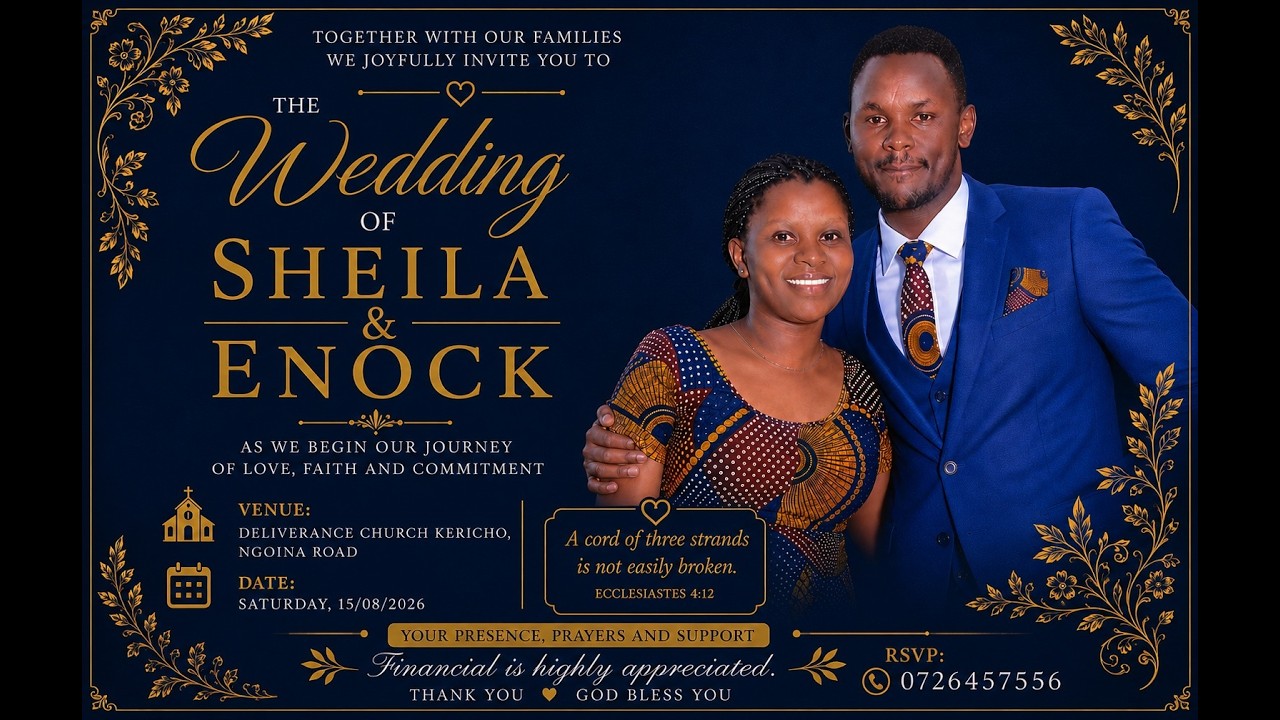 WEDDING OF SHEILLA AND ENOCK
