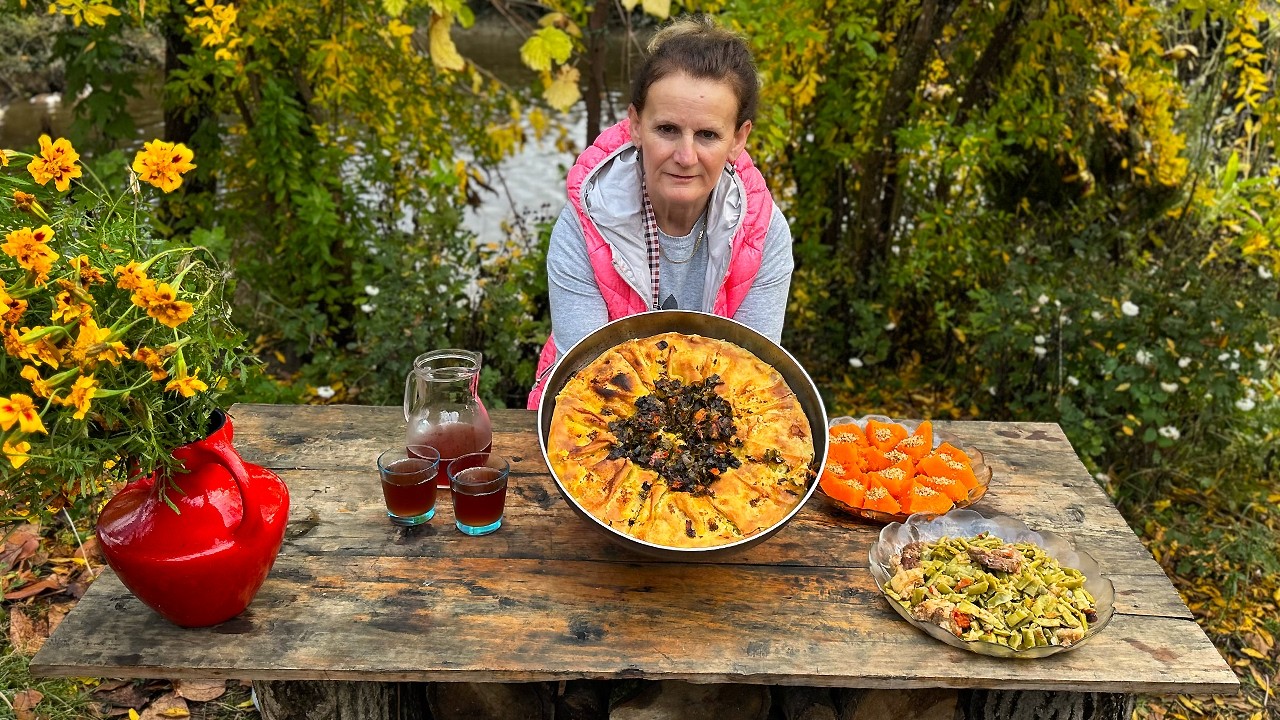 Traditional Albanian-Macedonian Pie 🇦🇱🇲🇰🔥 –  The Hidden Gem of Balkan Cuisine! 🤯