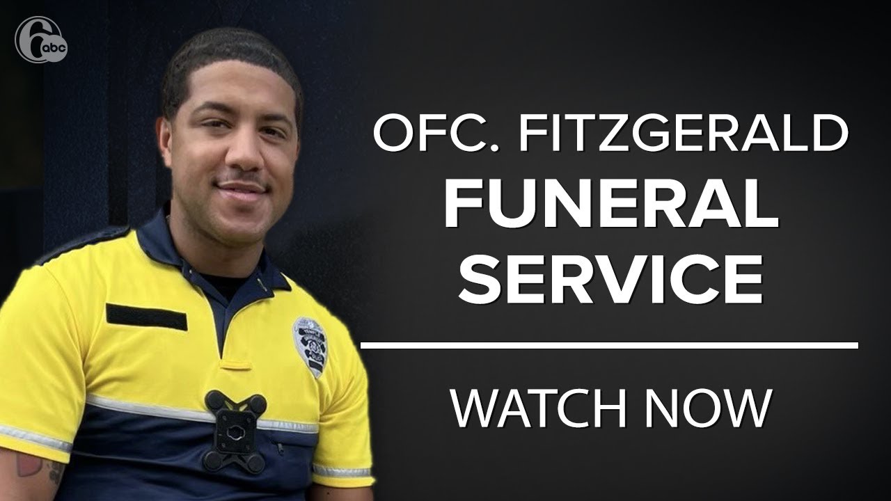Funeral service for Temple University police officer Christopher Fitzgerald