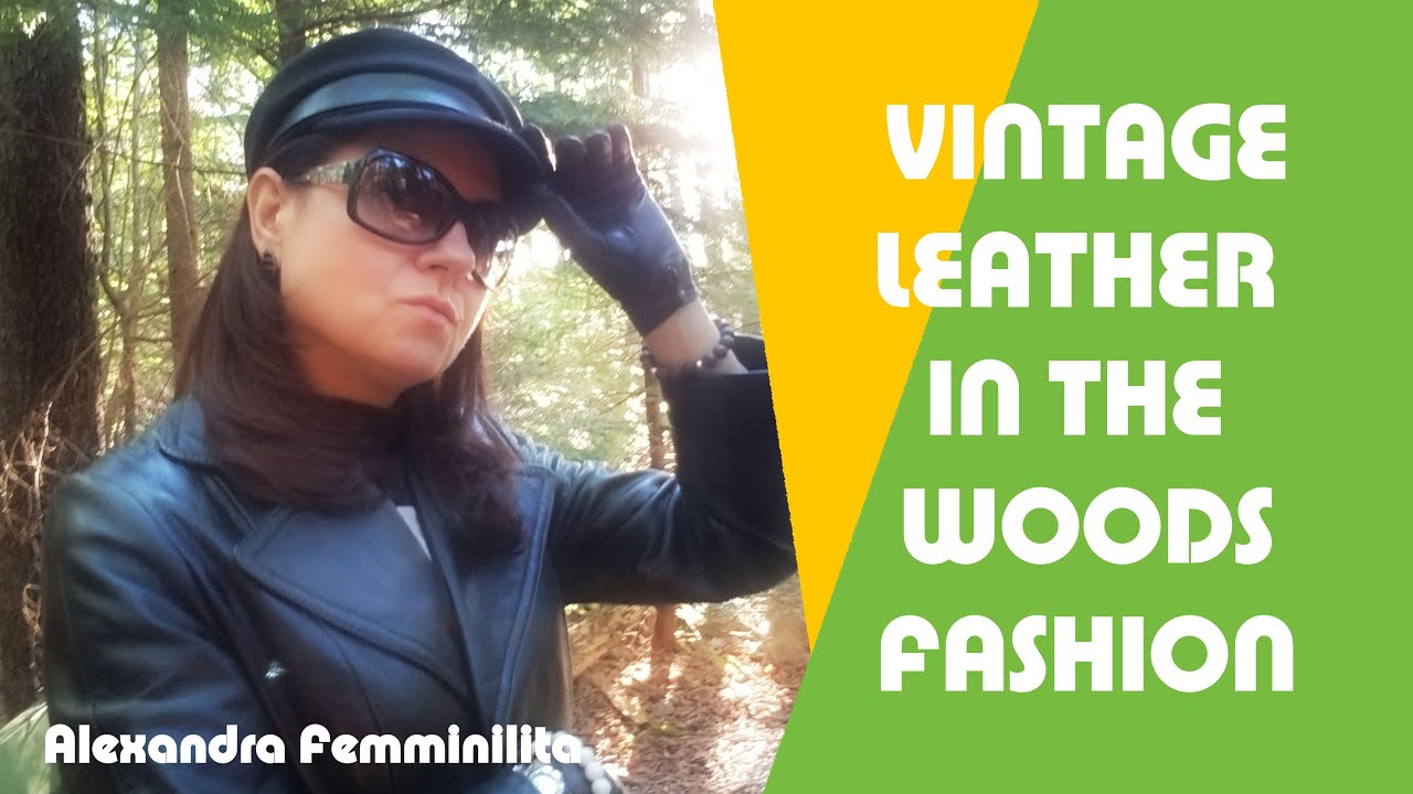 Alexandra Femminilita - Vintage Leather | Black Leather Gloves Video | Black Leather Fashion 2022