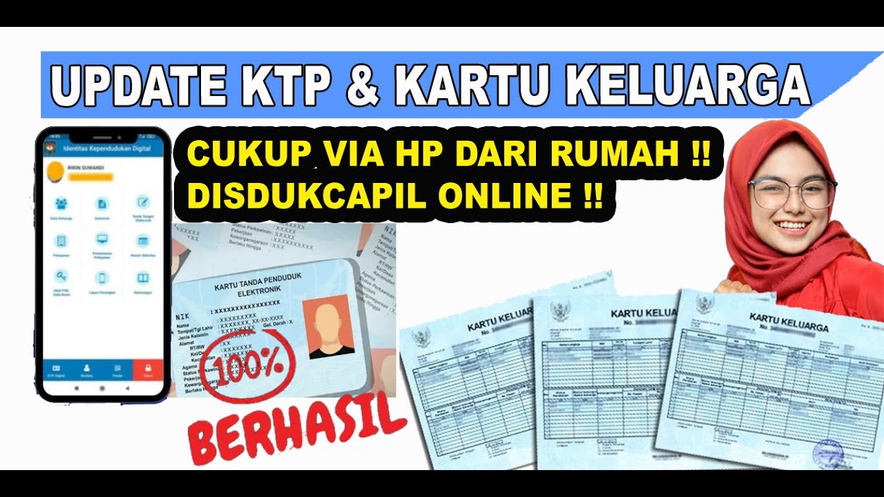 NIK KTP DAN KK TIDAK AKTIF??? | CARA UPDATE KTP DAN KK ONLINE DI HANDPHONE CUKUP DI RUMAH