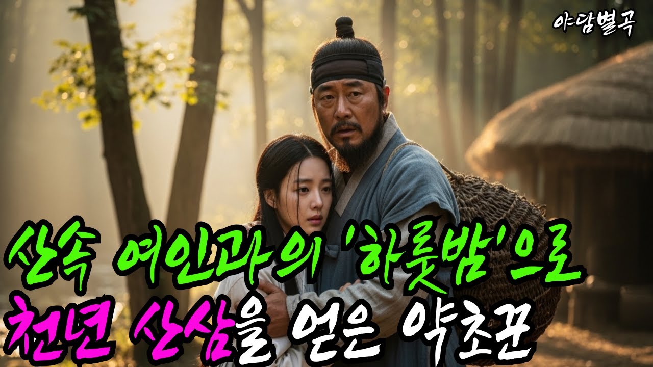 (야담별곡 27화) 산속 여인과의 하룻밤으로 천년산삼을 얻은 약초꾼