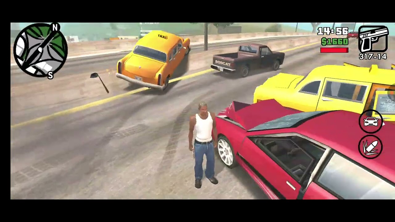 Fight with Police in GTA San Andreas Gameplay 