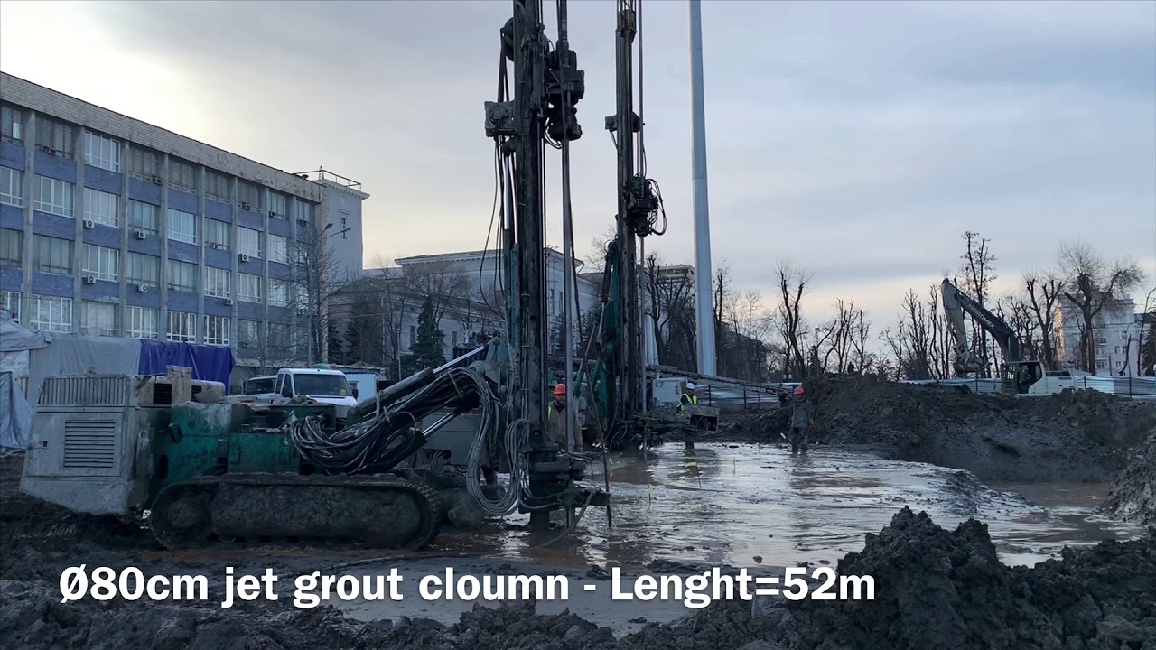 Dnipro Metro Project - Jet Grout Construction