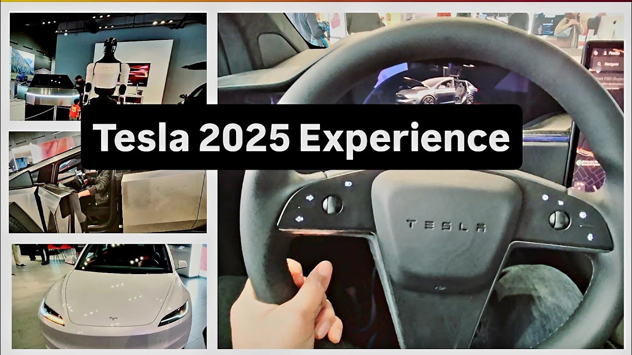TESLA Experience 😍– FULL Tour of Latest Models in 2025 | Cybertruck, Model 3, Y & X #tesla